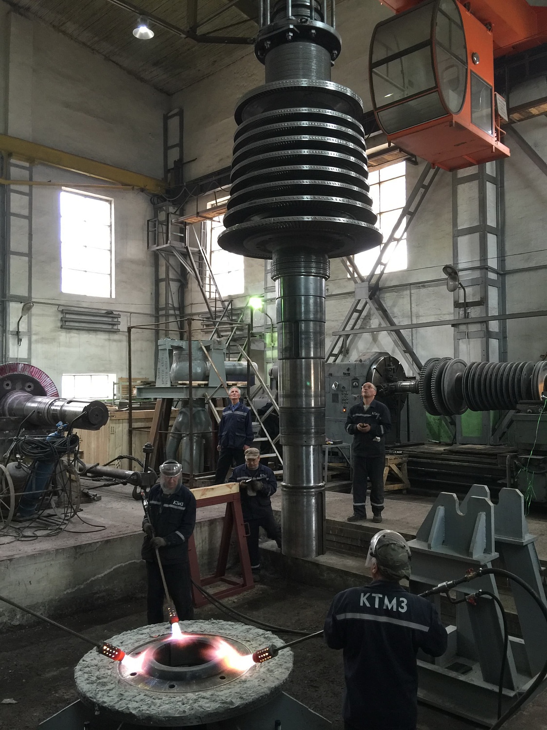 Заводской ремонт ответственных узлов турбин и генераторов